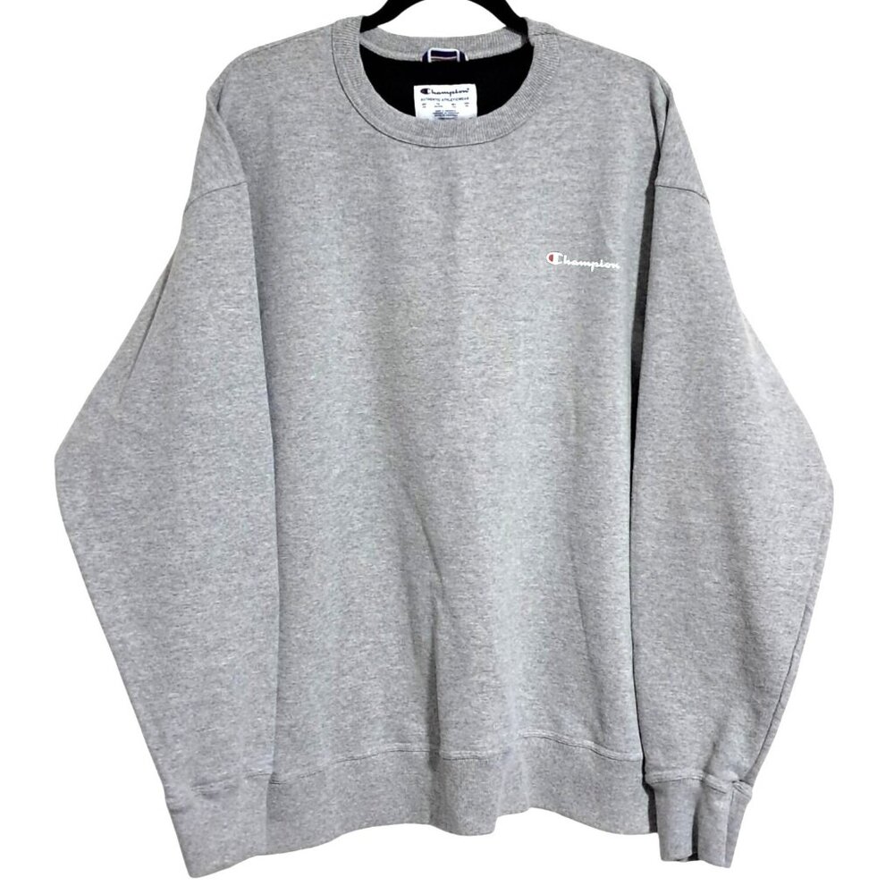 Vintage Champion Crewneck Sweatshirt Heather Gray Mens XXL C Logo